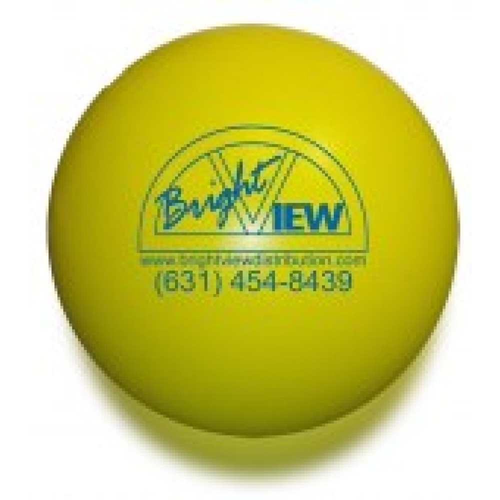 Personalized Solid Colored Yellow Stress Ball