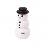 Mini Snowman Squeeze Toy Stress Reliever with Logo