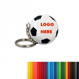 Personalized Soccer Ball Stress Reliever w/Keychain