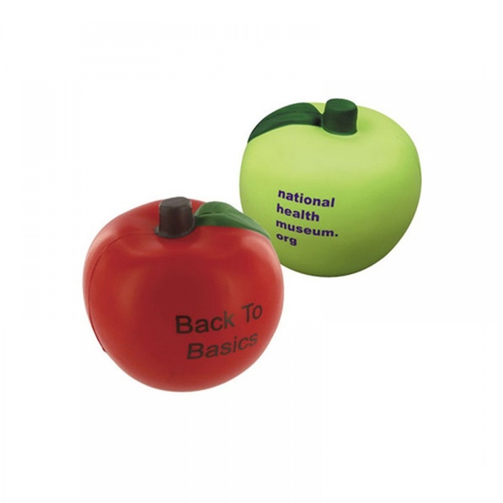 Logo Branded Apple Shaped Stress Reliever