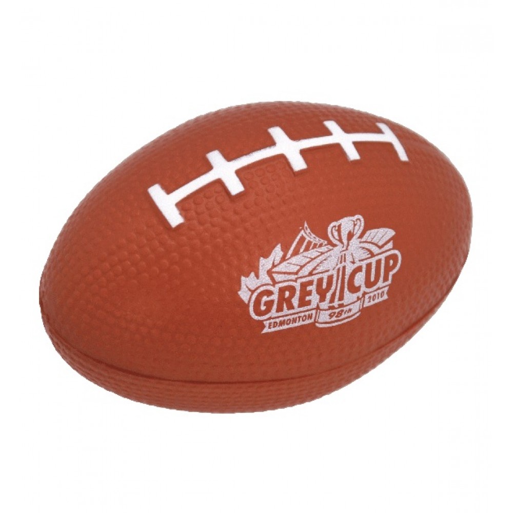 Football Stress Ball - Brown Custom Printed Football Stress Ball - Brown Custom Printed