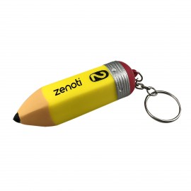 Pencil Stress Reliever with Keychain with Logo
