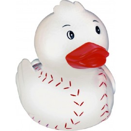 Logo Branded Rubber Homer Baseball Duck© Toy  Logo Branded Rubber Homer Baseball Duck© Toy