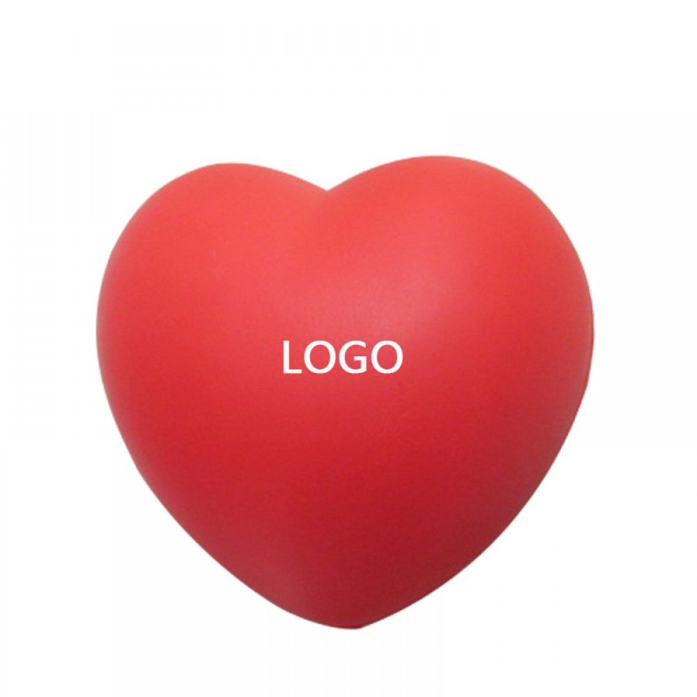 Custom PU Heart Shape Stress Reliever with Logo