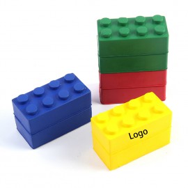 Logo Branded Building Block Squeeze Toy Stress Reliever