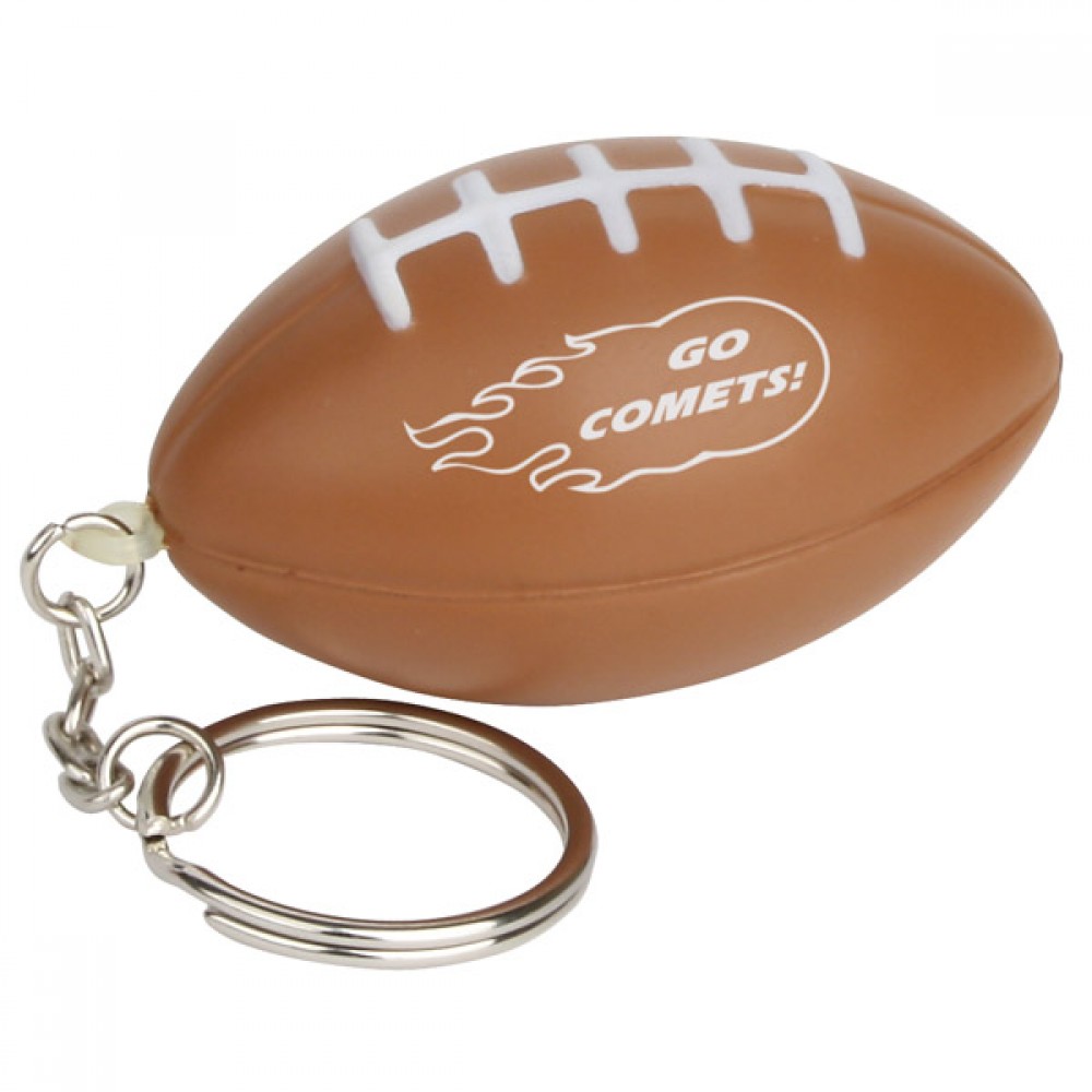 Custom Football Stress Reliever Key Chain