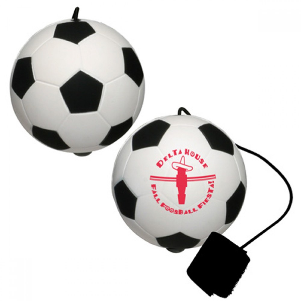 Soccer Ball Stress Reliever Yo-Yo Bungee with Logo