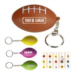 Football Key Chain Stress Reliever with Logo