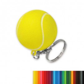 Tennis PU Toy Stress Ball w/Keychain with Logo