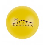 Yellow Stress Ball Logo Branded