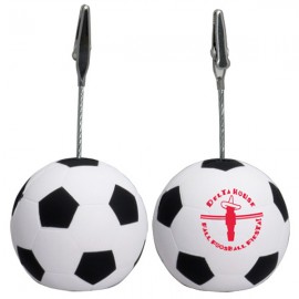 Soccer Stress Reliever Memo Holder with Logo