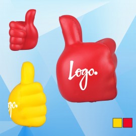 Thumbs Up Shaped Stress Reliever with Logo