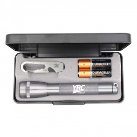 Logo Branded "AA" Mini Maglite With Doohickey