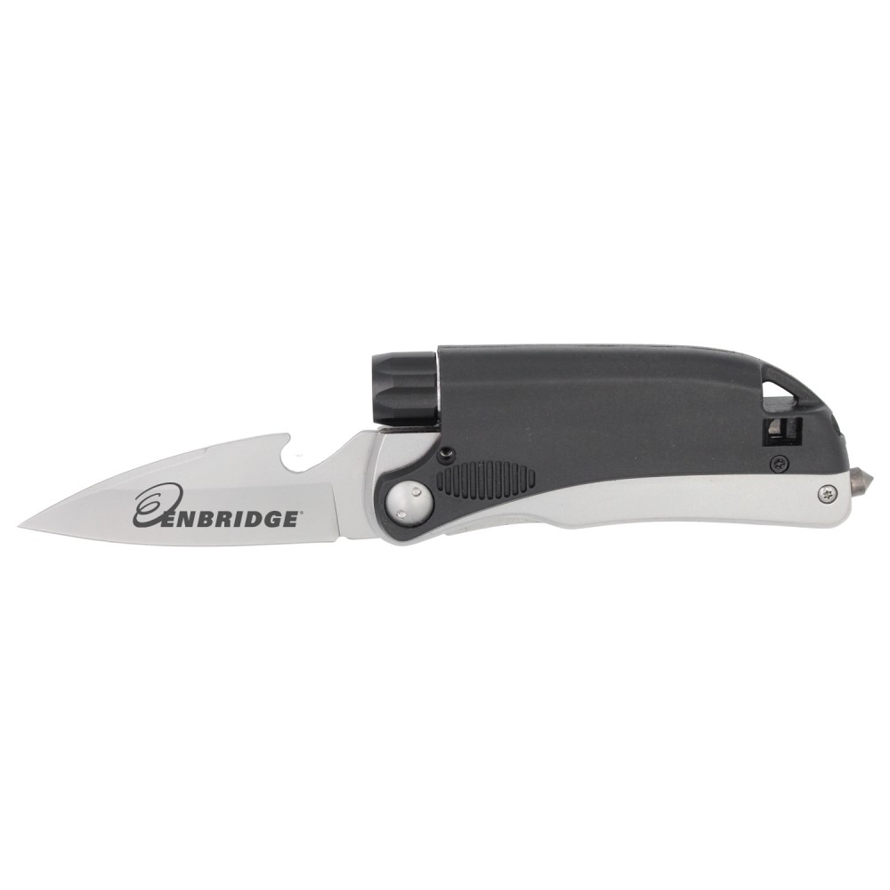 Custom Printed Silver Lightning Pocket Knife Custom Printed Silver Lightning Pocket Knife
