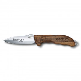 Logo Branded Victorinox Hunter Pro Folding Knife - Walnut