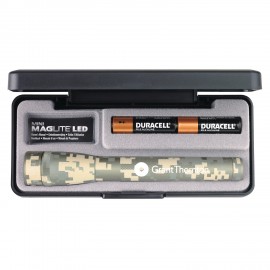 2 "AA" LED Digital Camouflage Mini Maglite with Logo