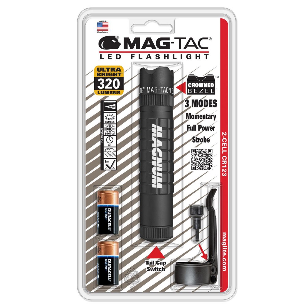 Promotional Maglite Mag-Tac LED Flashlight - Bezel Edge