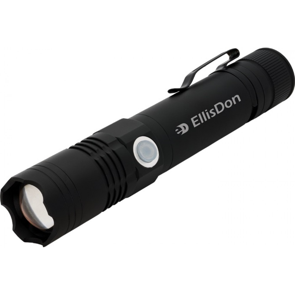 Personalized Rechargeable 3W Aluminum Focus Flashlight