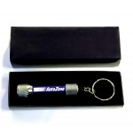 Customized 5 LED Metal Flashlight with Swivel Keychain and Gift Case