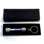 5 LED Metal Flashlight with Swivel Keychain and Gift Case with Logo