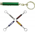 Green 2-In-1 Laser Pointer LED Flashlight Key Chain with Logo