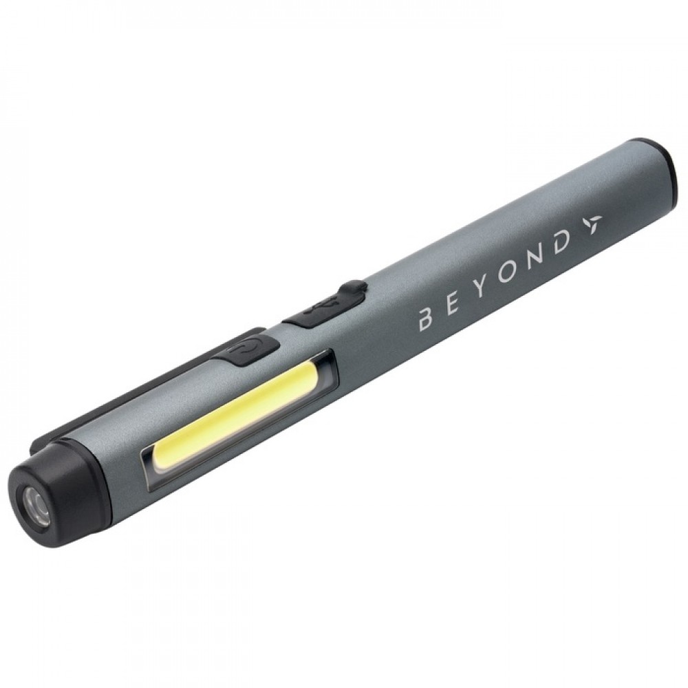 Rechargeable 3W COB/UV-A LED Pen Worklight with Logo