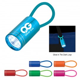 Customized Glow In The Dark Aluminum LED Flashlight  Customized Glow In The Dark Aluminum LED Flashlight