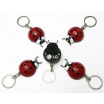 Customized Ladybug Flashlight Keychain