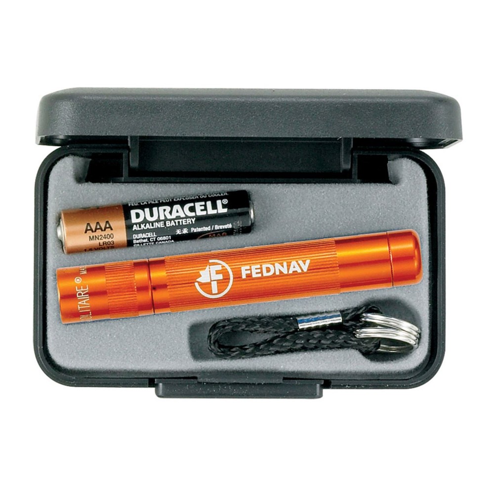 Maglite Solitaire Orange with Logo