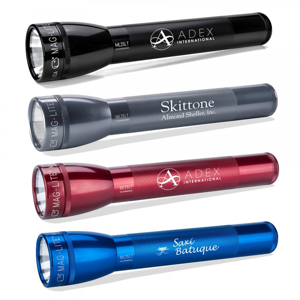 Maglite LED ML25 3C Cell Flashlight with Logo