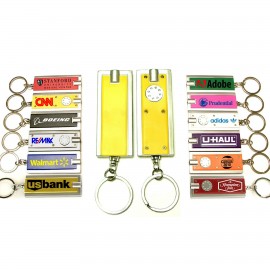 Personalized Mini Flash Light w/Super Bright LED & Swivel Key Chain (Yellow)  Personalized Mini Flash Light w/Super Bright LED & Swivel Key Chain (Yellow)