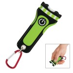 Personalized Custom Shape PVC 2-LED Light With Carabiner