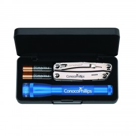 Personalized "AA" Mini Maglite LED With Leatherman Rev