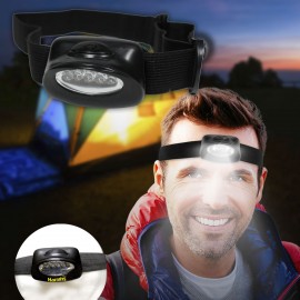 2 1/4" Head Light with Elastic Headband with Logo  2 1/4" Head Light with Elastic Headband with Logo