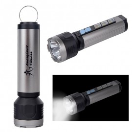 Rechargeable LED Flashlight with Logo