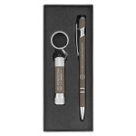 Custom Ellipse & Chroma Softy - Metal Pen & Flashlight Gift Set