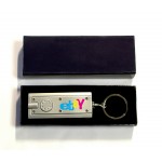 Mini Flash Light w/Super Bright LED & Swivel Key Chain & Gift Case with Logo