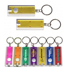 Custom Slim Rectangular Flashlight w/Swivel Key Chain (Translucent Yellow)  Custom Slim Rectangular Flashlight w/Swivel Key Chain (Translucent Yellow)