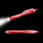 5" Red LED "Ultimate" Lighted Pen w/Flashlight with Logo