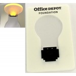 Credit Card Size LED Flashlight w/ Light Bulb with Logo