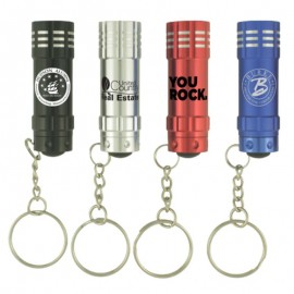 Aluminum bright 3 LED flashlight with Logo
