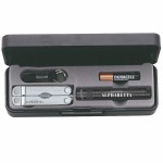 Personalized Maglite Solitaire Flashlight w/Stainless Steel Leatherman Micra Tool