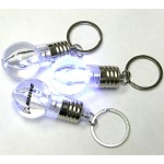 Personalized Light Bulb Shape Flashlight with Swivel Keychain
