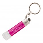 Personalized Chroma-Clear - Laser Engraved - LED Flashlight with Keyring