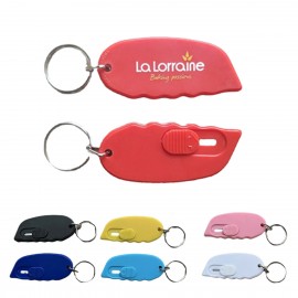 Mini Retractable Box Cutter with Keychain with Logo