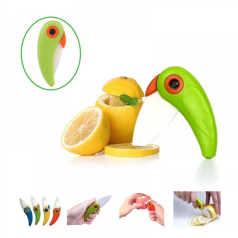 Cute Bird Shape Ceramic Knife Logo Branded Cute Bird Shape Ceramic Knife Logo Branded