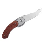 Rosewood Curved Handle Knife with Logo