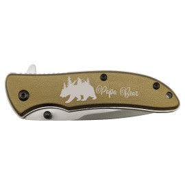 Personalized Bison River 4.25" Every Day Carry Knife - KNF26