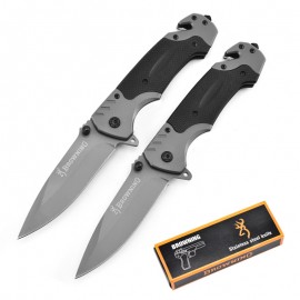 Stainless Steel Folding Pocket Knife with Strap Hole with Logo