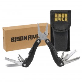Personalized 4" Black 13 Function Multi Tool and Nylon Sheath